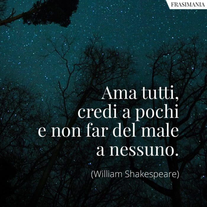 Frasi ama credi Shakespeare