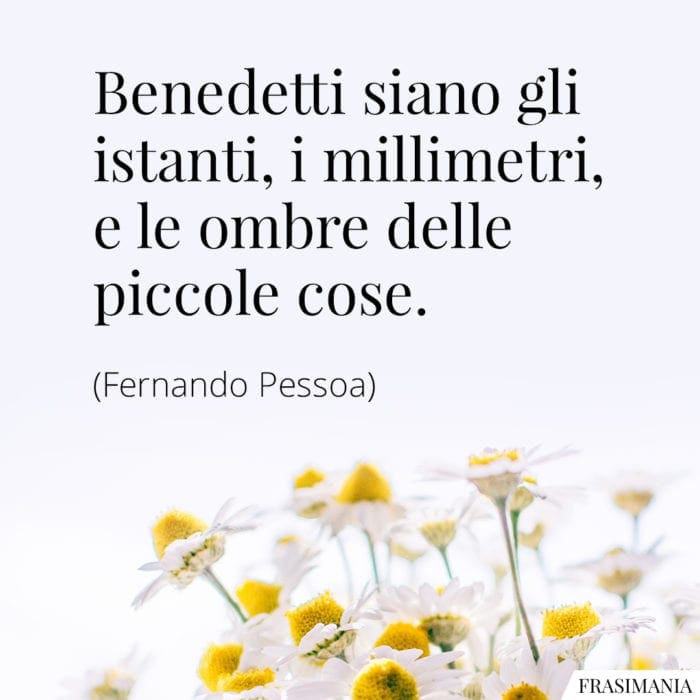 Frasi istanti piccole cose Pessoa