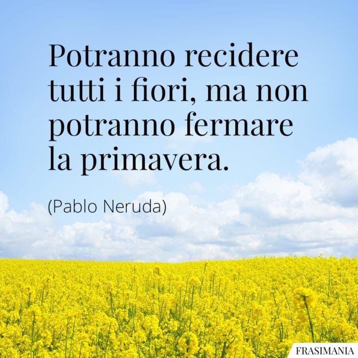 Frasi fiori primavera Neruda