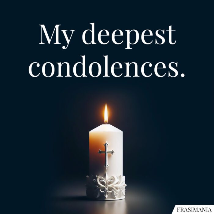 My deepest condolences.