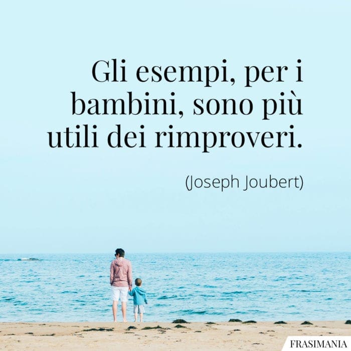 Frasi esempi bambini Joubert