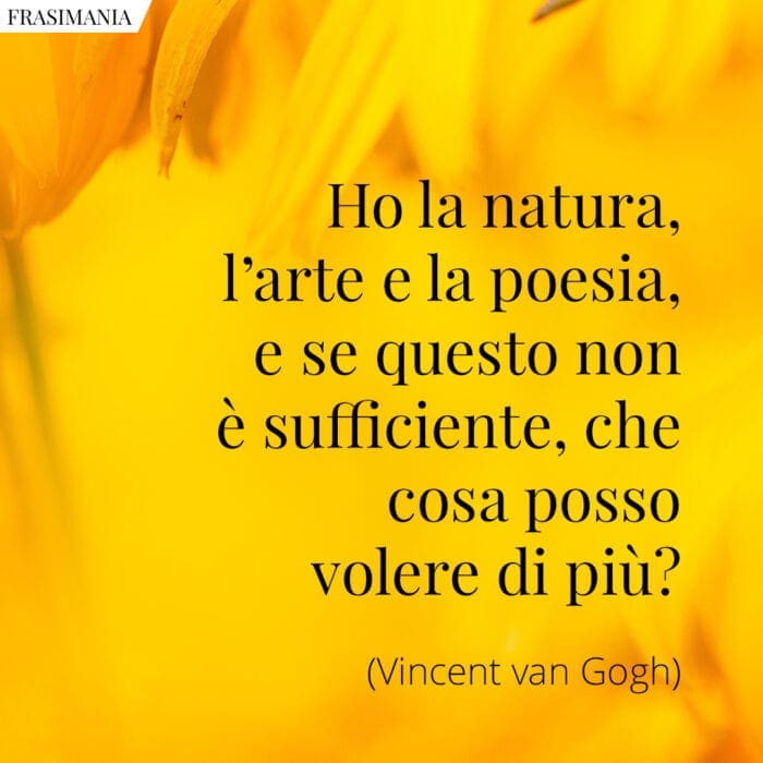 Frasi natura arte Van Gogh