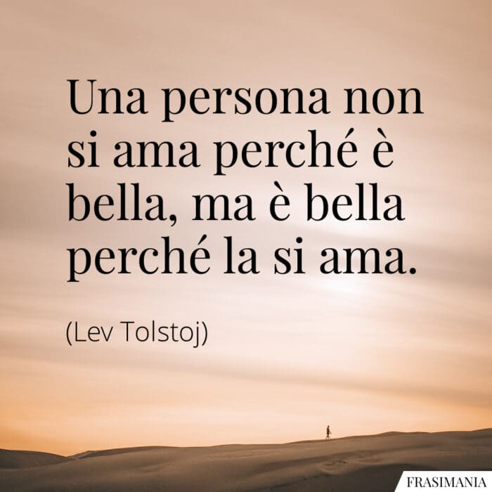 Frasi persona bella Tolstoj