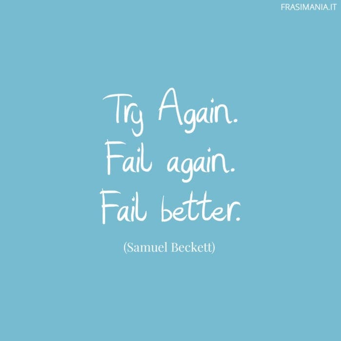 Frasi try again better Beckett