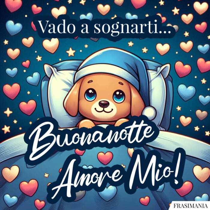 Vado a sognarti… Buonanotte Amore Mio!