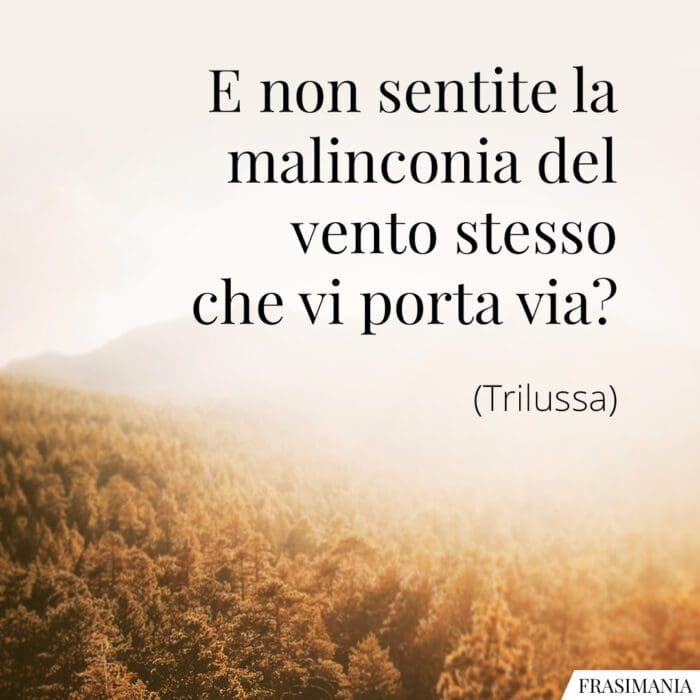 Frasi malinconia vento Trilussa