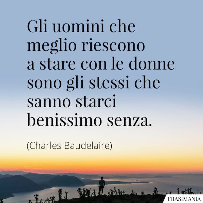 Frasi uomini donne Baudelaire