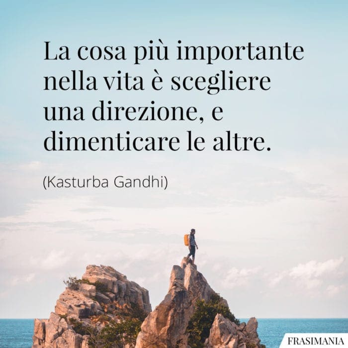 Frasi vita direzione Gandhi