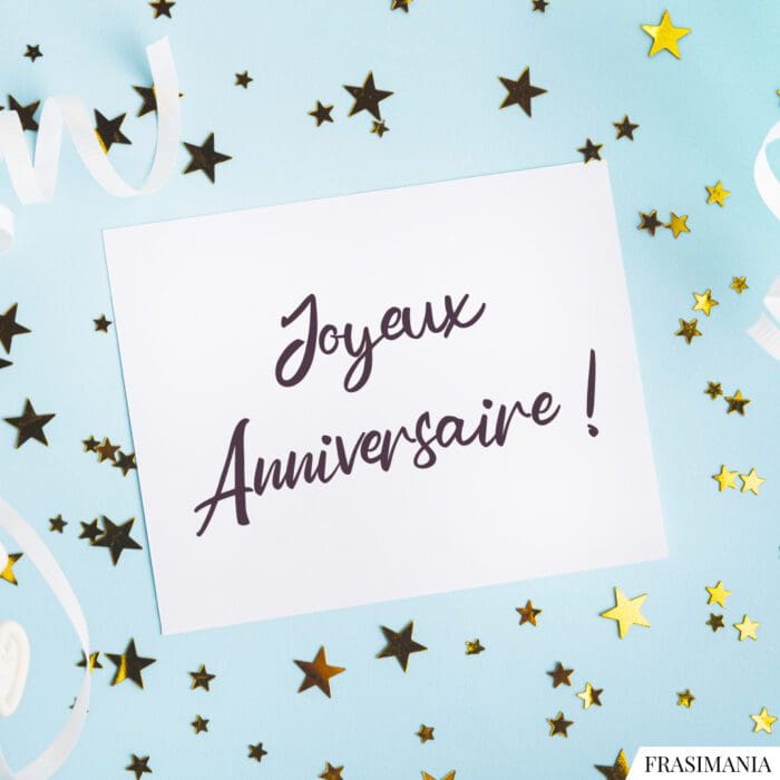 Joyeux Anniversaire !