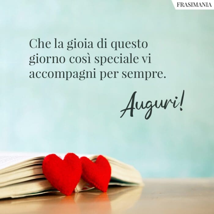 Frasi auguri matrimonio sempre