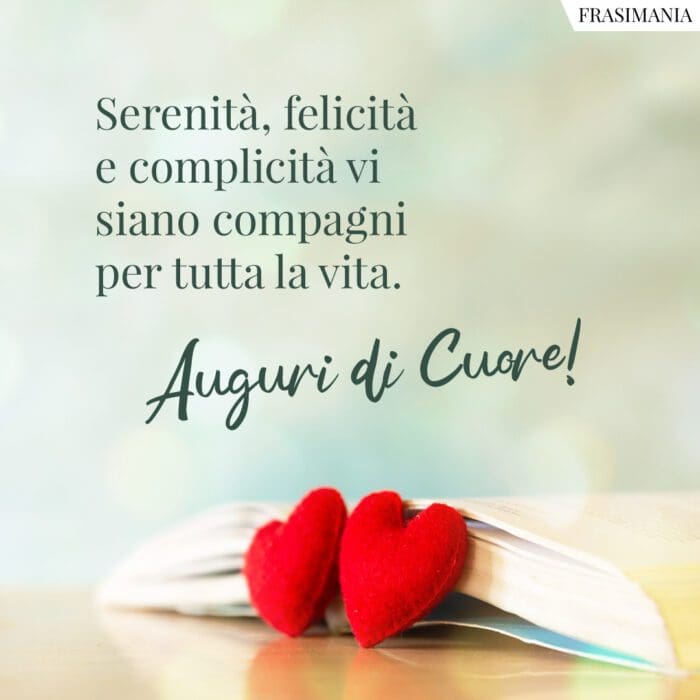 Frasi auguri matrimonio serenità