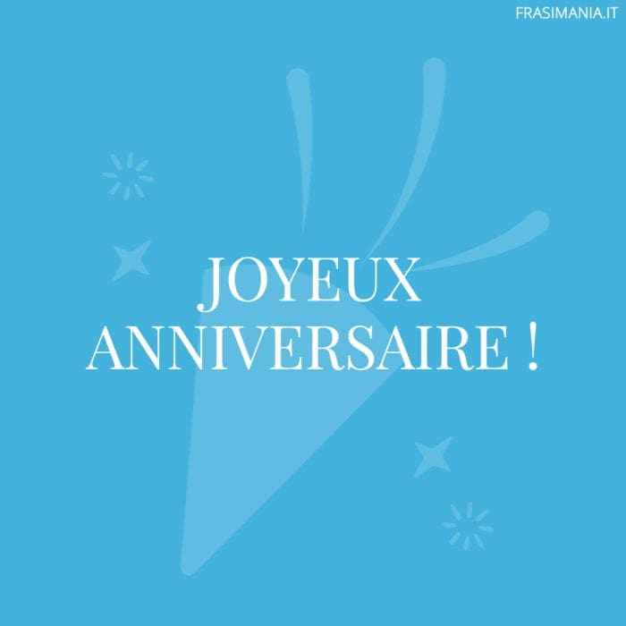 Frasi di Buon Compleanno in Francese