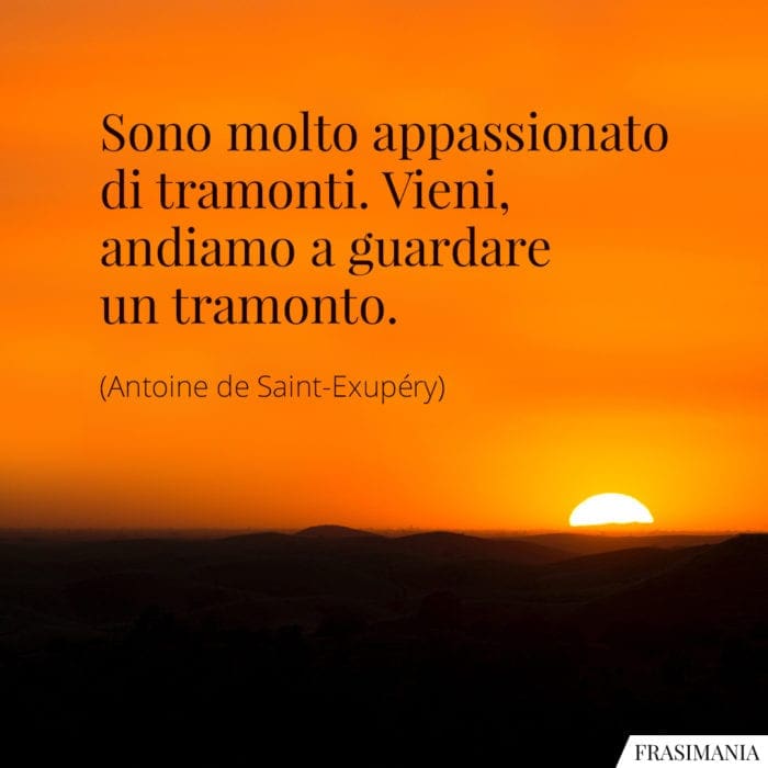 Frasi tramonto Exupéry