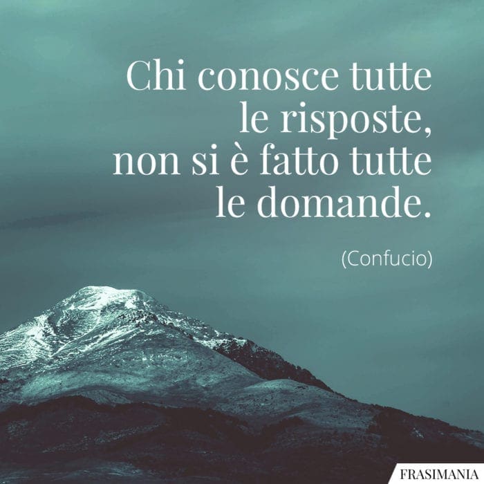 Frasi risposte domande Confucio