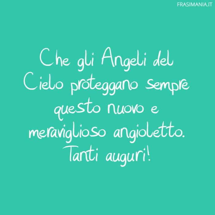 Frasi auguri battesimo Angeli