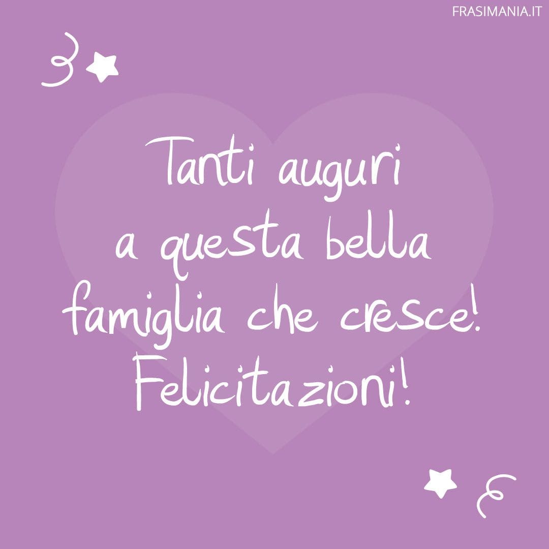 Tanti auguri a questa bella famiglia che cresce! Felicitazioni!