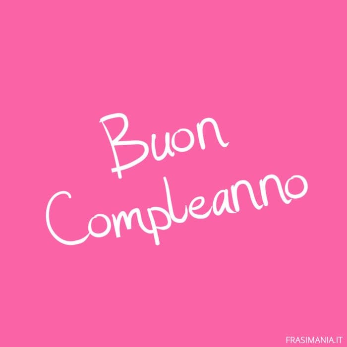 Buon Compleanno.