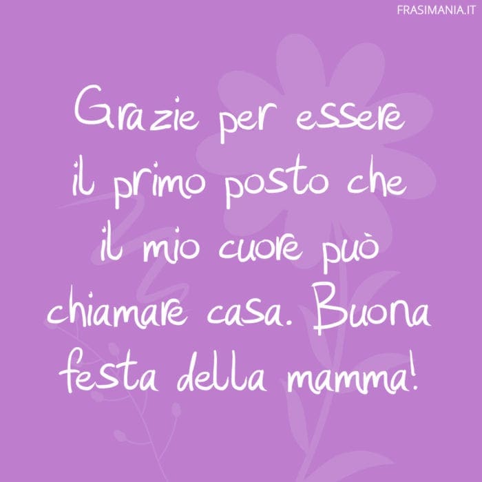 Frasi festa mamma cuore