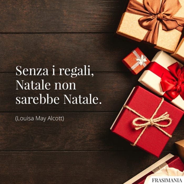 Frasi regali Natale Alcott