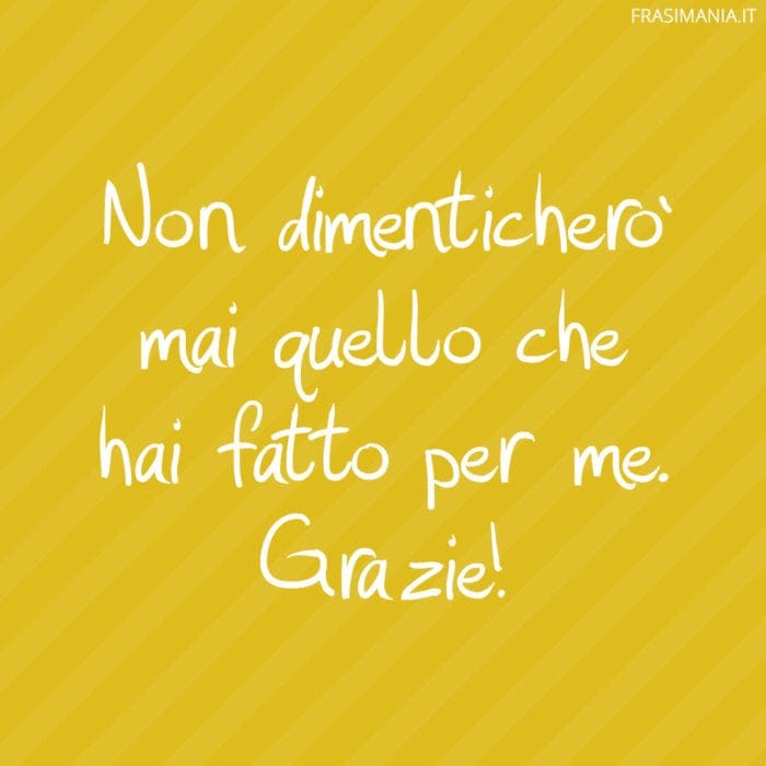 Frasi ringraziamento fatto