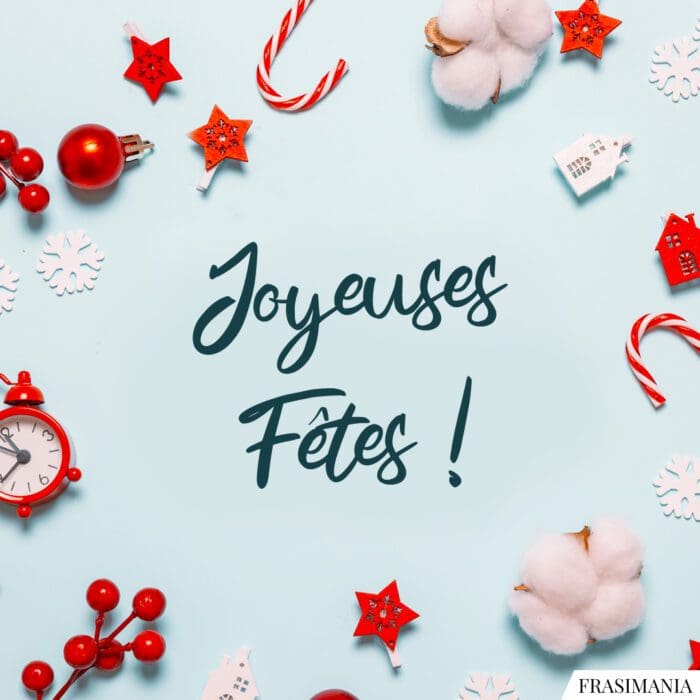 Auguri Buone Feste francese