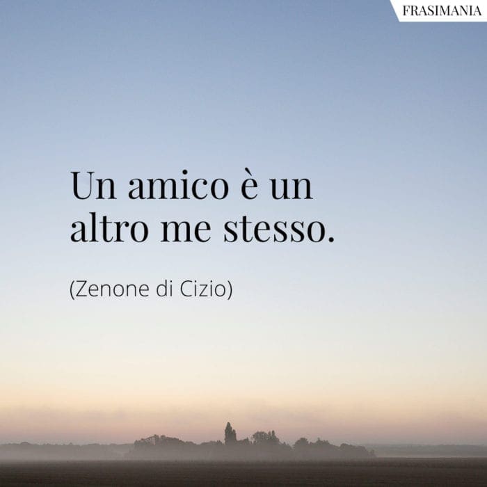 Frasi amico me stesso Zenone