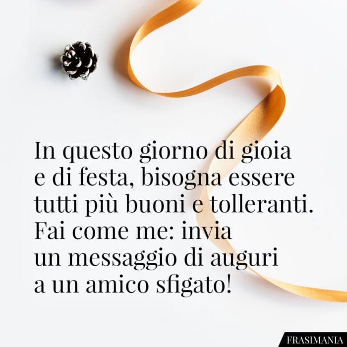 Frasi Natale auguri sfigato