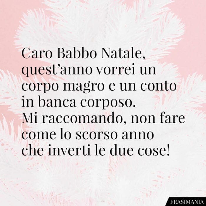 Frasi Natale corpo conto corposo