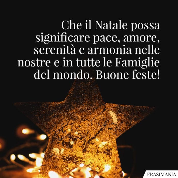 Frasi Natale pace amore