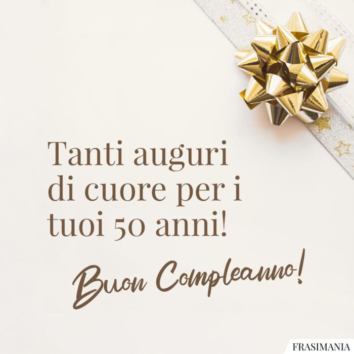 Auguri compleanno 50 anni