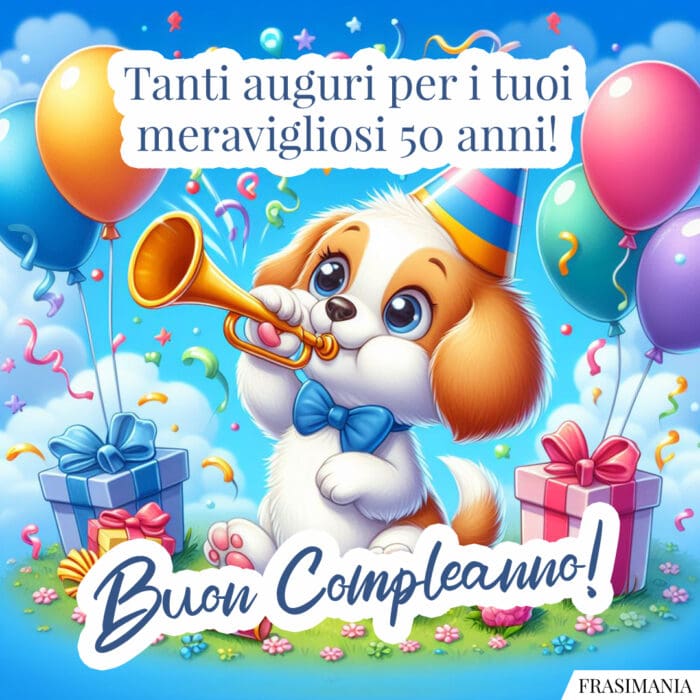 Tanti auguri per i tuoi meravigliosi 50 anni! Buon Compleanno!