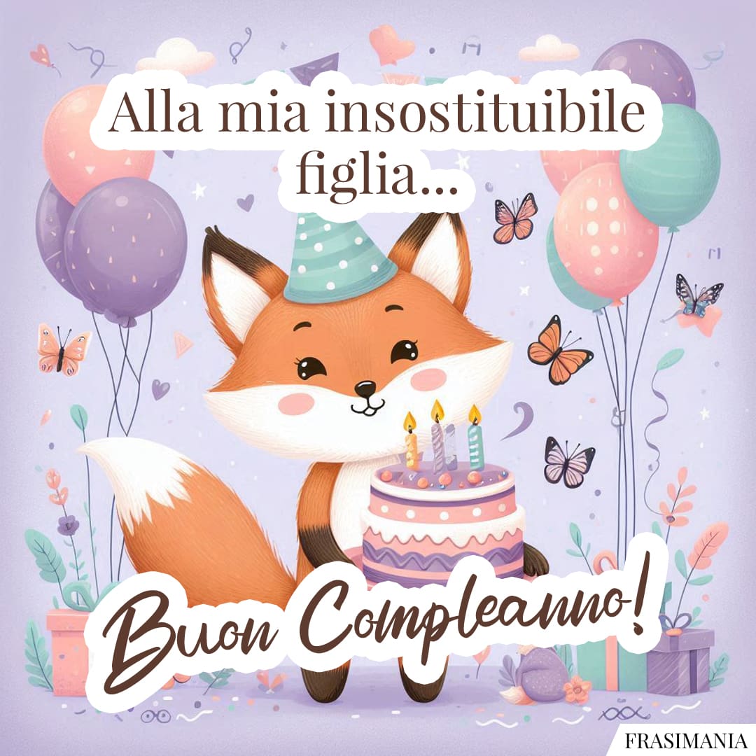 Alla mia insostituibile figlia... Buon Compleanno!