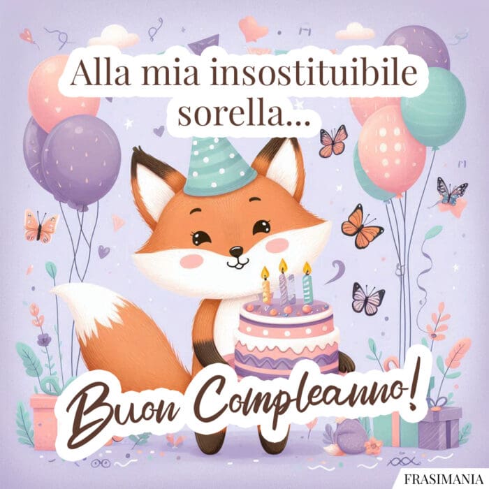 Alla mia insostituibile sorella… Buon Compleanno!
