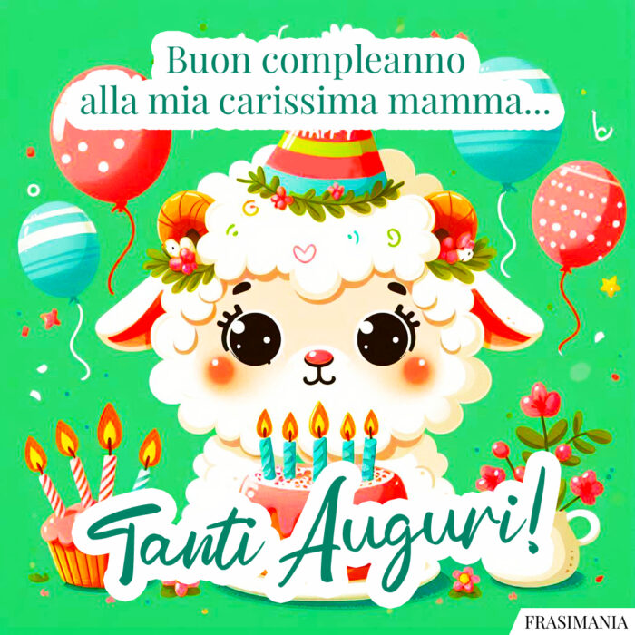 Buon compleanno alla mia carissima mamma… Tanti Auguri!