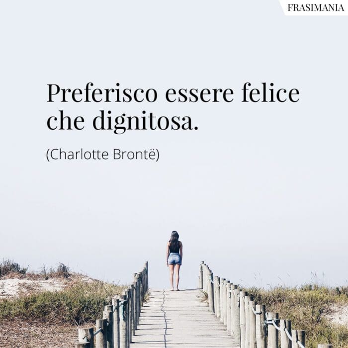 Frasi felice dignitosa Brontë