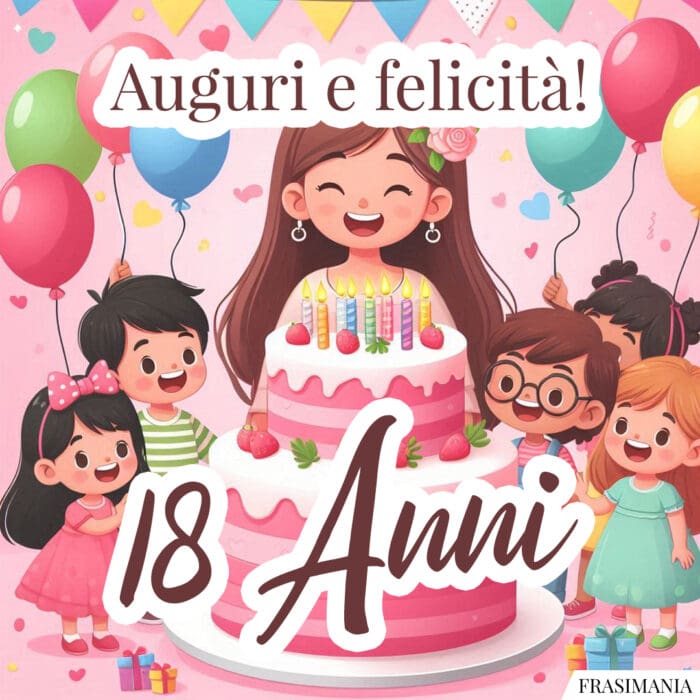 Auguri e felicità! 18 Anni.
