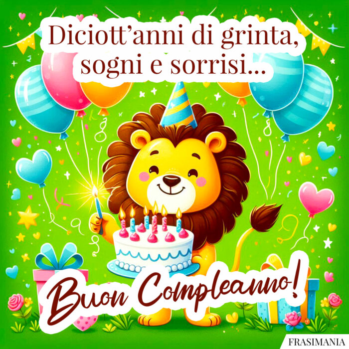 Diciott’anni di grinta, sogni e sorrisi… Buon Compleanno!