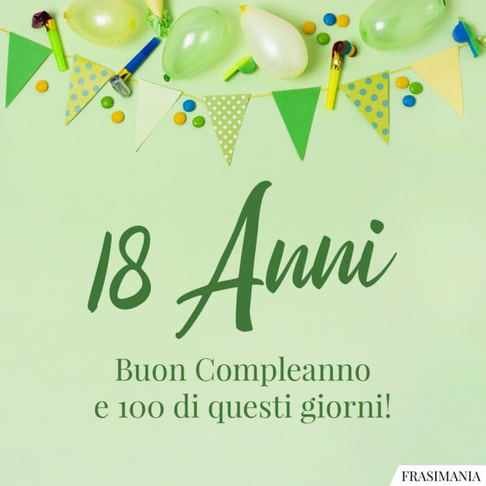 Frasi per i 18 anni e auguri di buon diciottesimo compleanno speciali