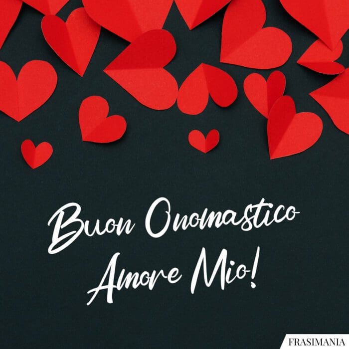 Frasi auguri onomastico amore