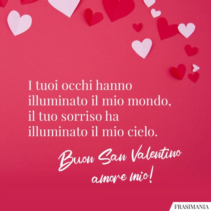 Frasi auguri San Valentino sorriso