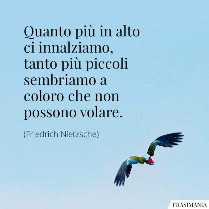 Frasi innalziamo volare Nietzsche