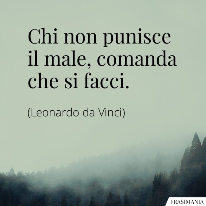 Frasi punisce male da Vinci