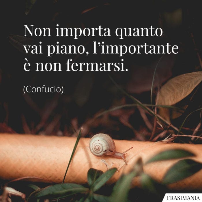 Frasi vai piano fermarsi Confucio