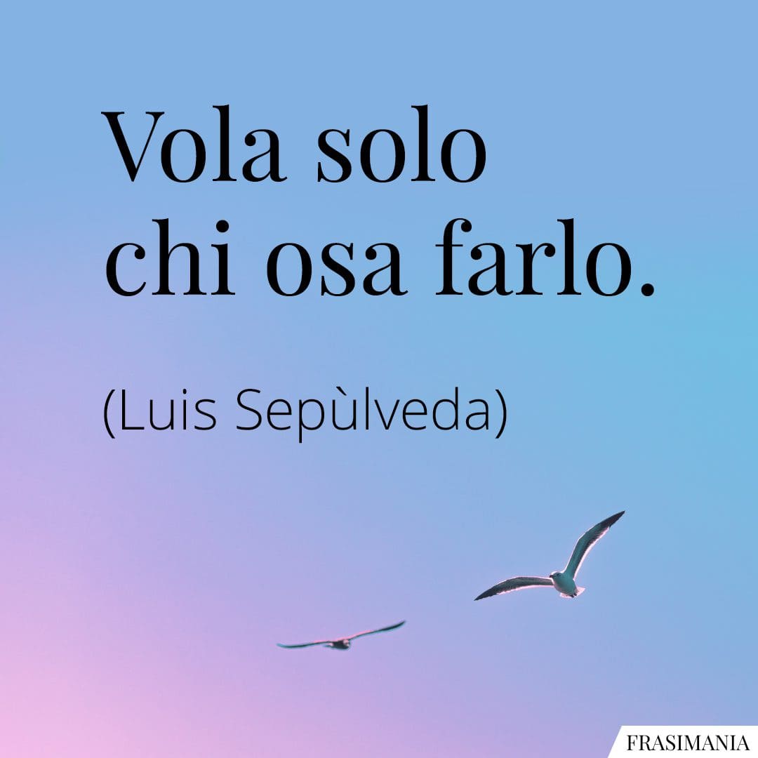 Vola solo chi osa farlo.
