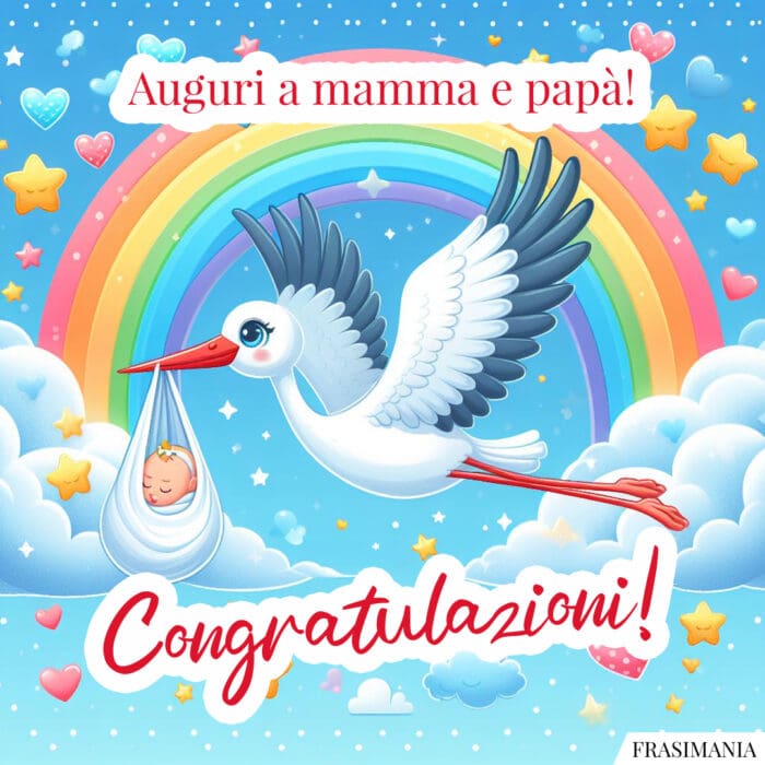 Auguri a mamma e papà! Congratulazioni!