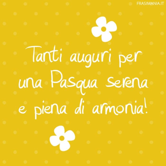 Tanti auguri per una Pasqua serena e piena di armonia!