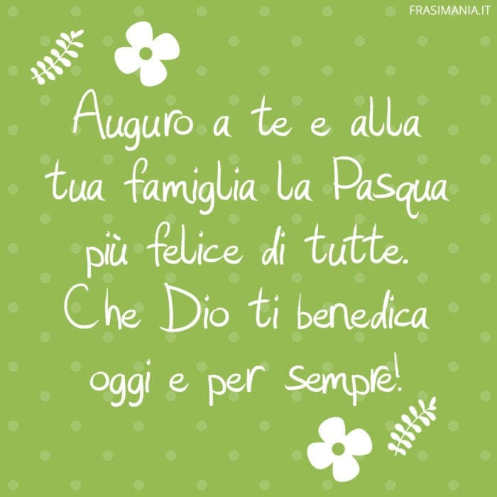 Frasi auguri Pasqua felice