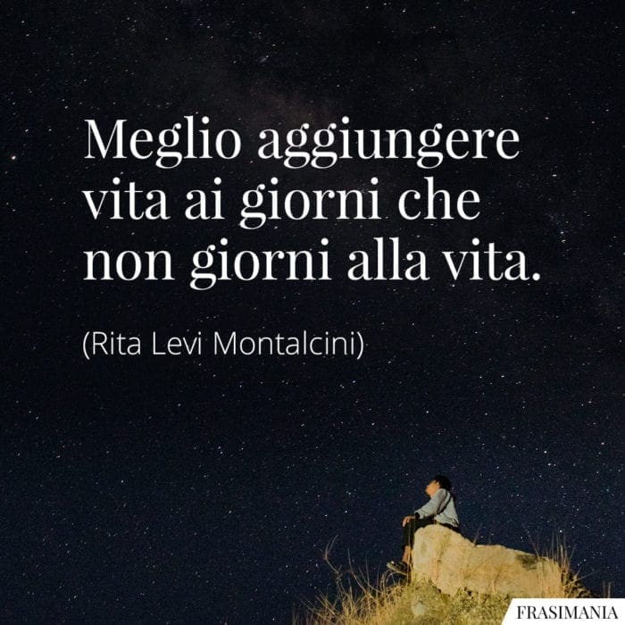 Frasi giorni vita Montalcini