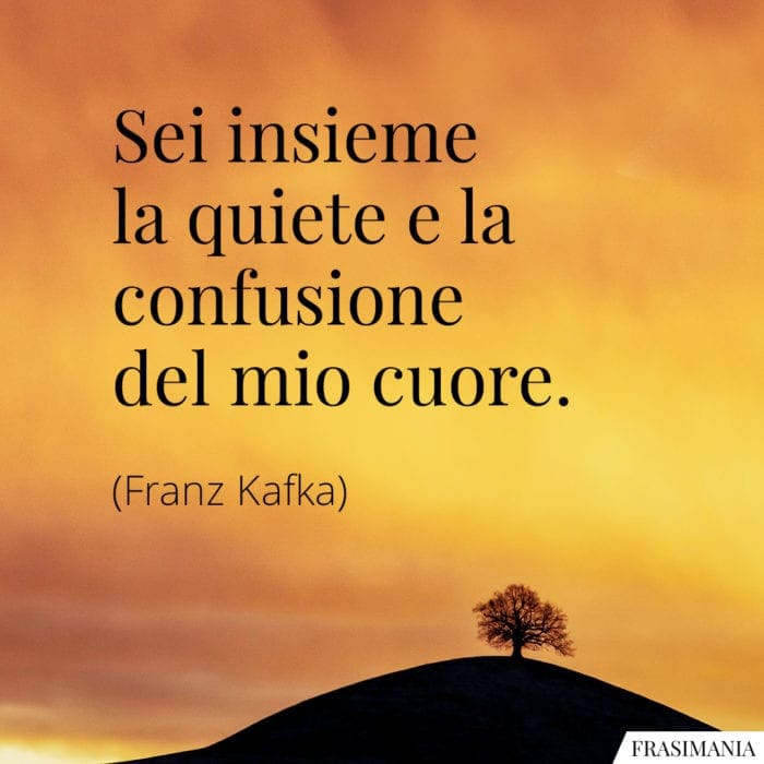 Frasi quiete confusione cuore Kafka