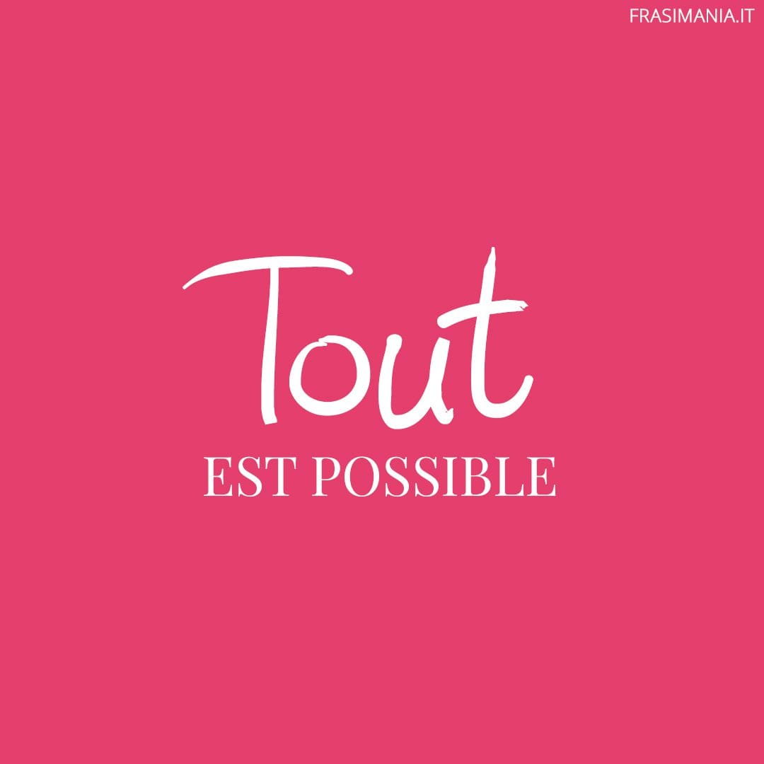 Tout est possible.